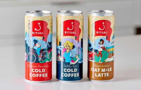 3 canned coffees