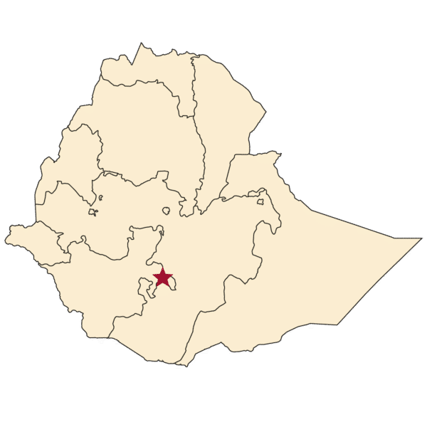 Map of SNNPR, Ethiopia