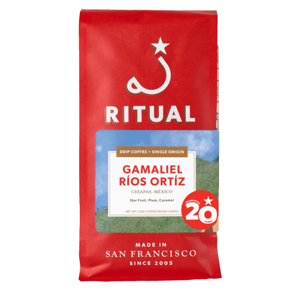 12oz bag of Gamaliel Ríos Ortíz drip coffee